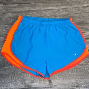 Nike womens running shorts size medium blue